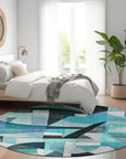 Addison Rugs Jaelira Teal Washable Indoor-Outdoor Rug