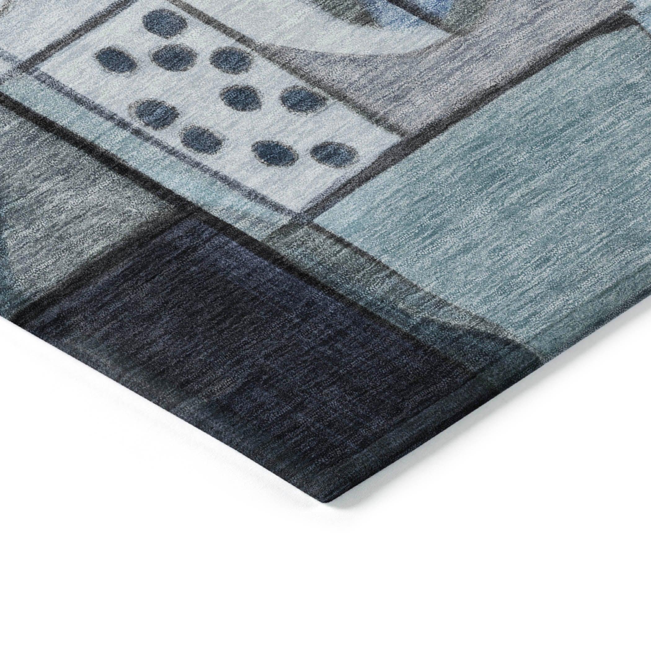 Addison Rugs Jaelius Blue Washable Indoor-Outdoor Rug