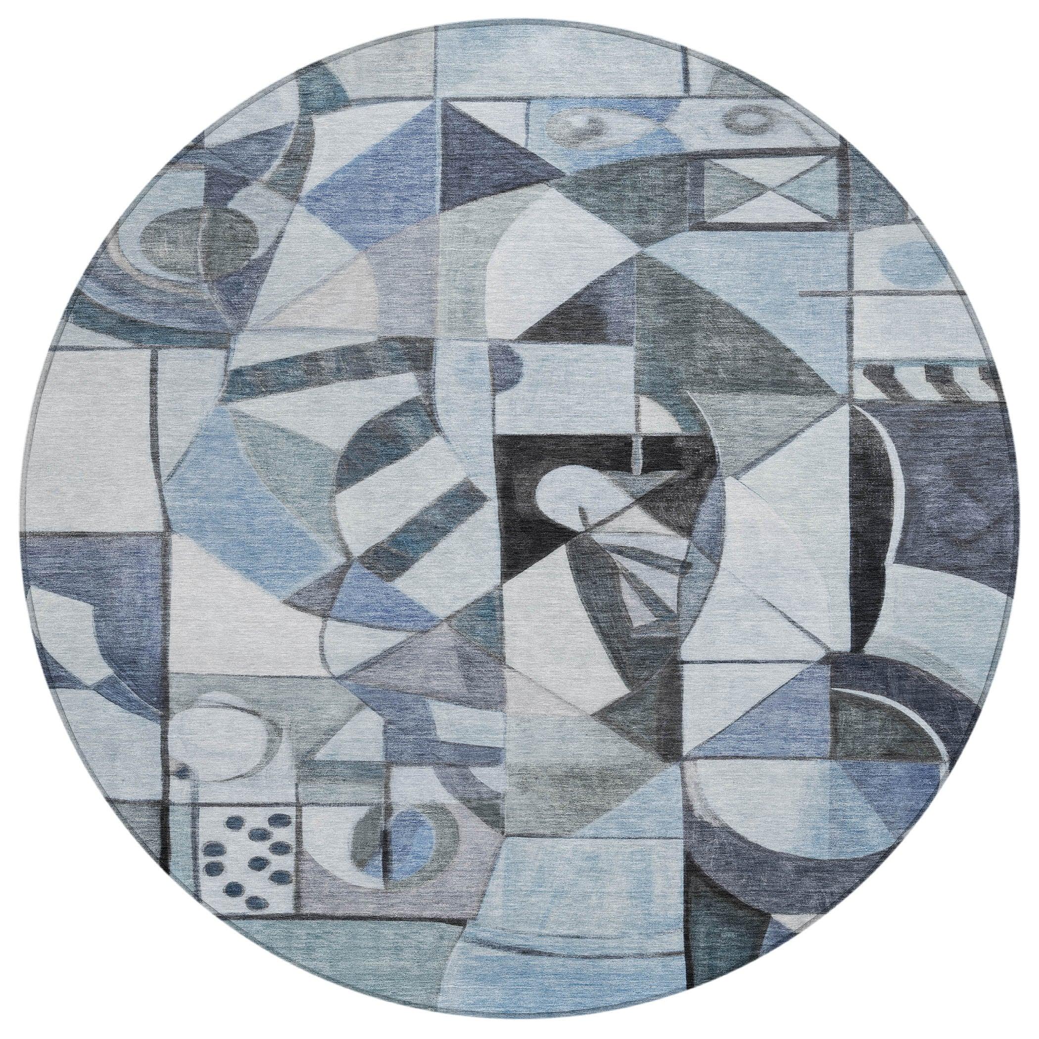 Addison Rugs Jaelius Blue Washable Indoor-Outdoor Rug