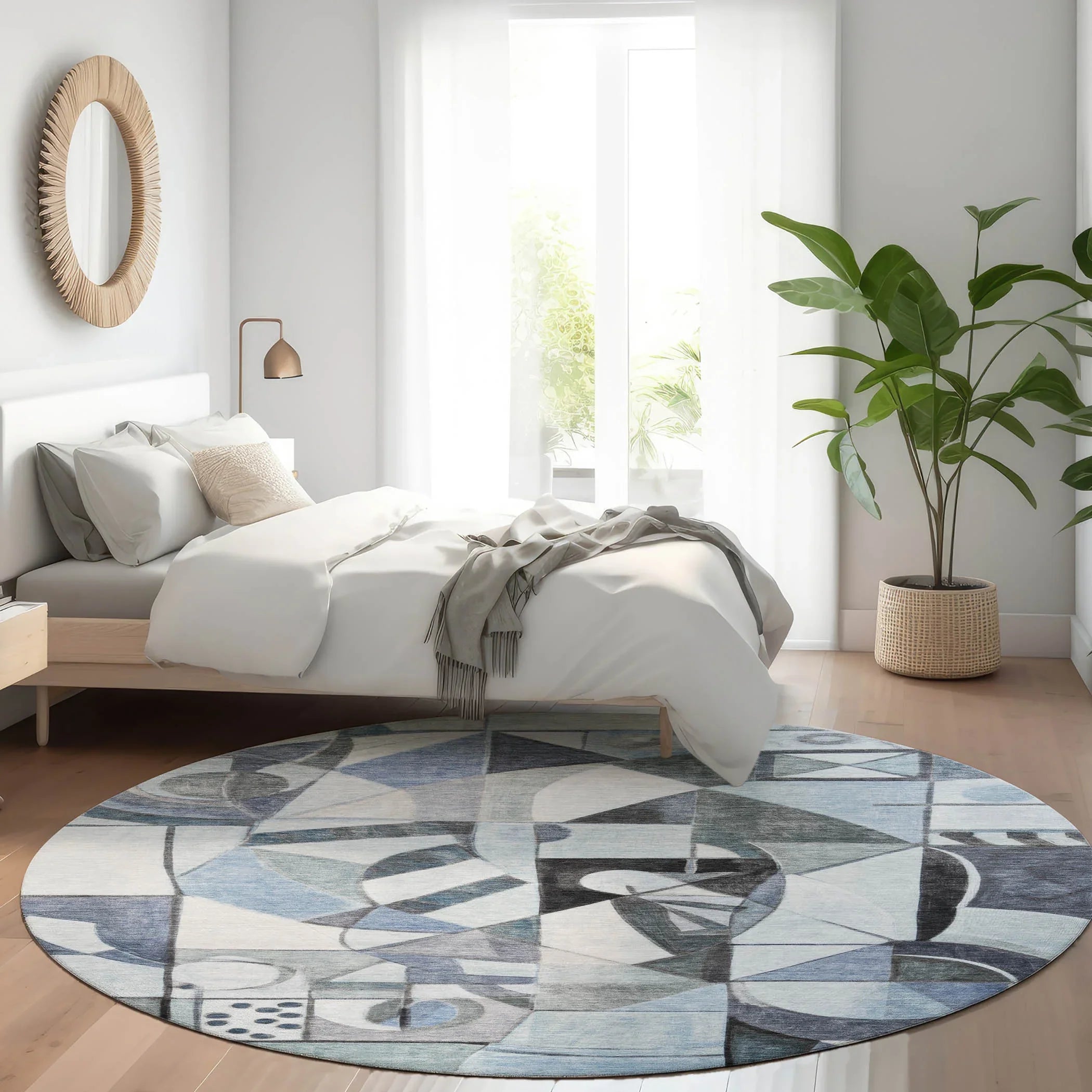 Addison Rugs Jaelius Blue Washable Indoor-Outdoor Rug