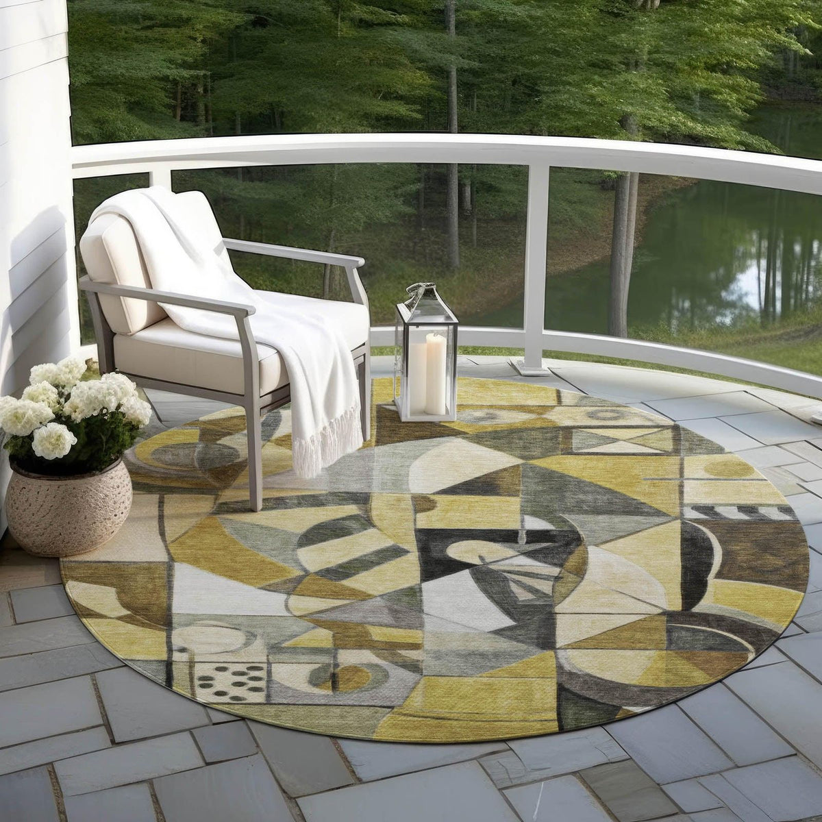 Addison Rugs Jaelius Brown Washable Indoor-Outdoor Rug