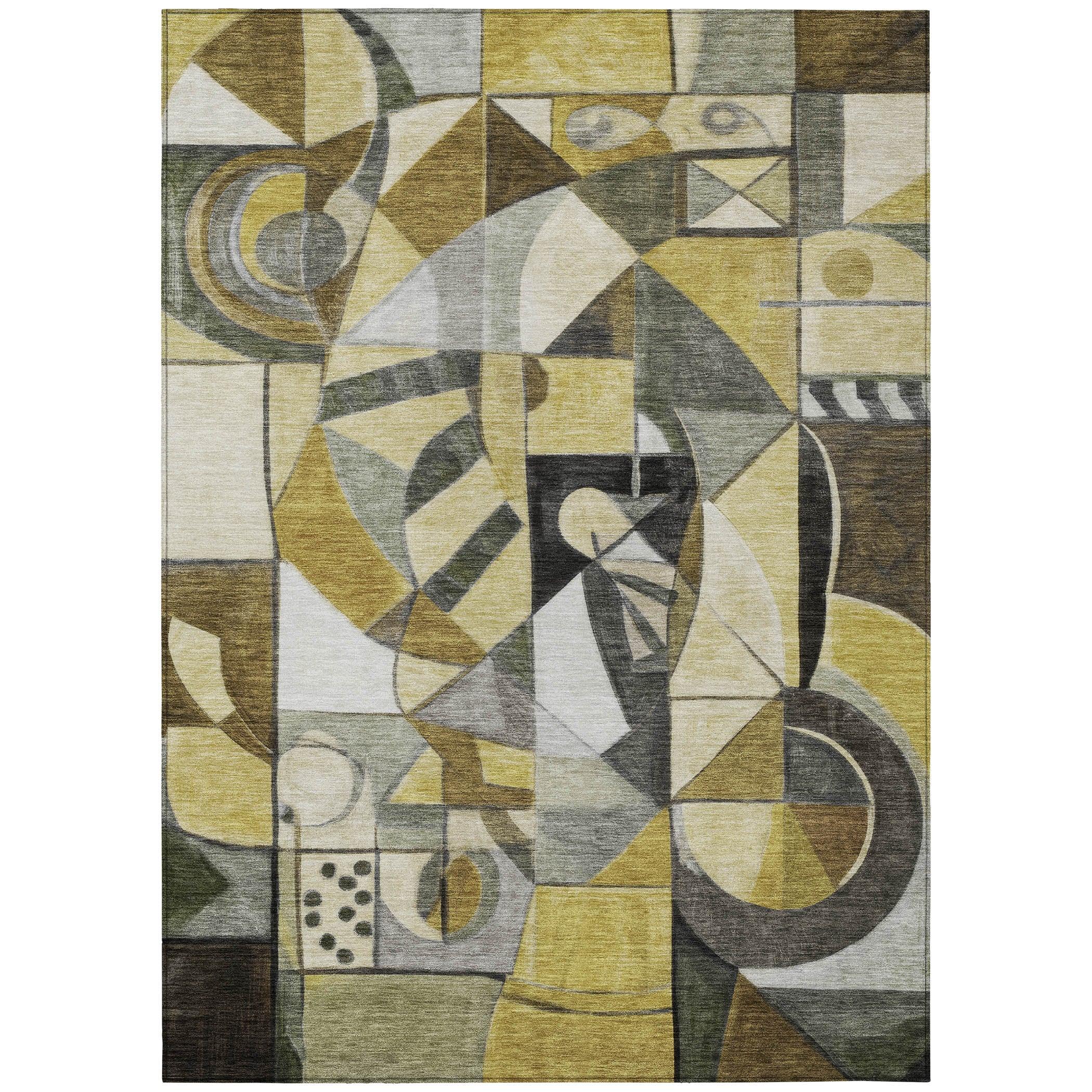 Addison Rugs Jaelius Brown Washable Indoor-Outdoor Rug