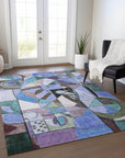 Addison Rugs Jaelius Green Washable Indoor-Outdoor Rug