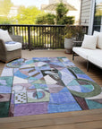 Addison Rugs Jaelius Green Washable Indoor-Outdoor Rug