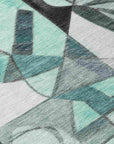 Addison Rugs Jaelius Teal Washable Indoor-Outdoor Rug