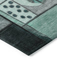 Addison Rugs Jaelius Teal Washable Indoor-Outdoor Rug