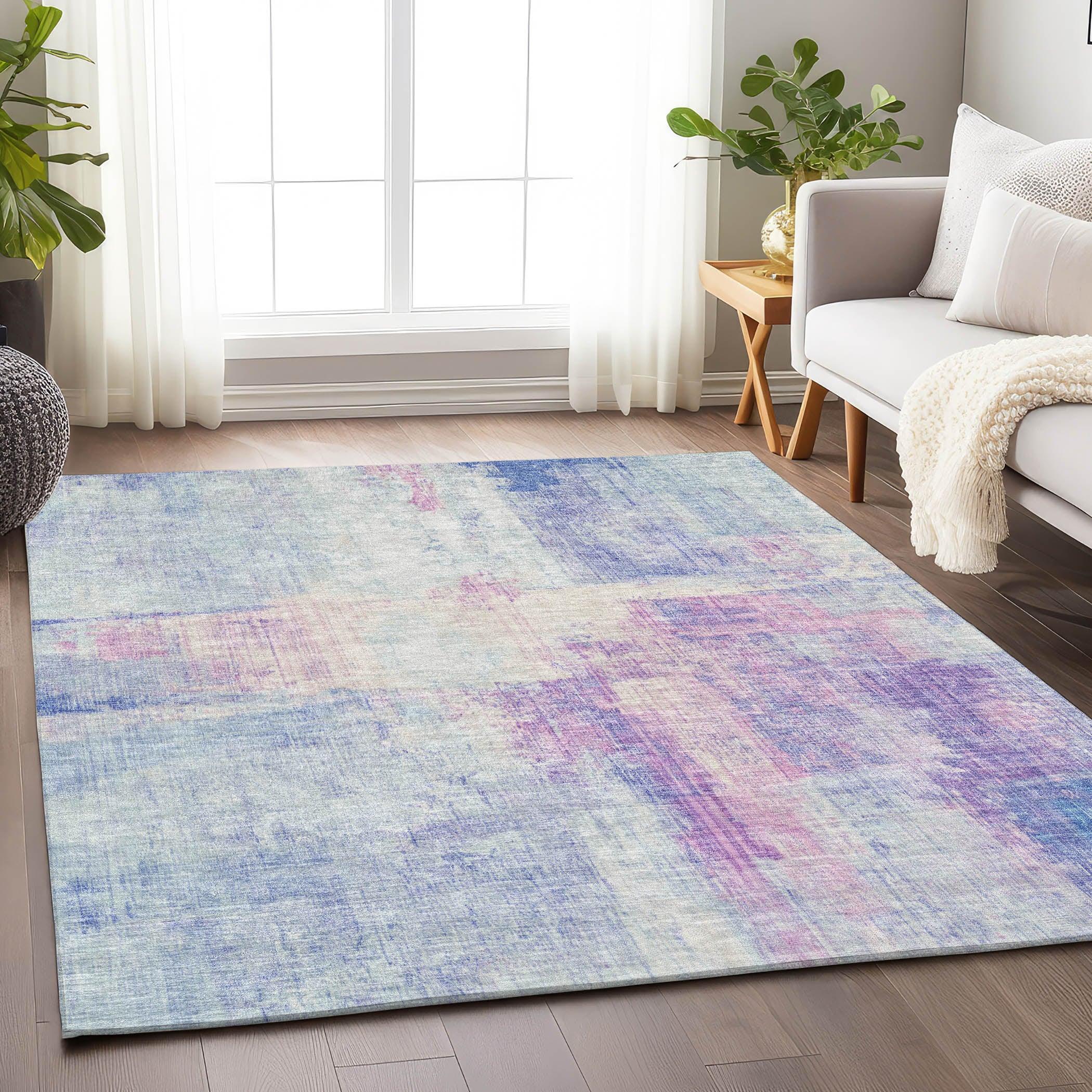 Addison Rugs Jaelor Blue Washable Indoor-Outdoor Rug