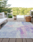 Addison Rugs Jaelor Blue Washable Indoor-Outdoor Rug