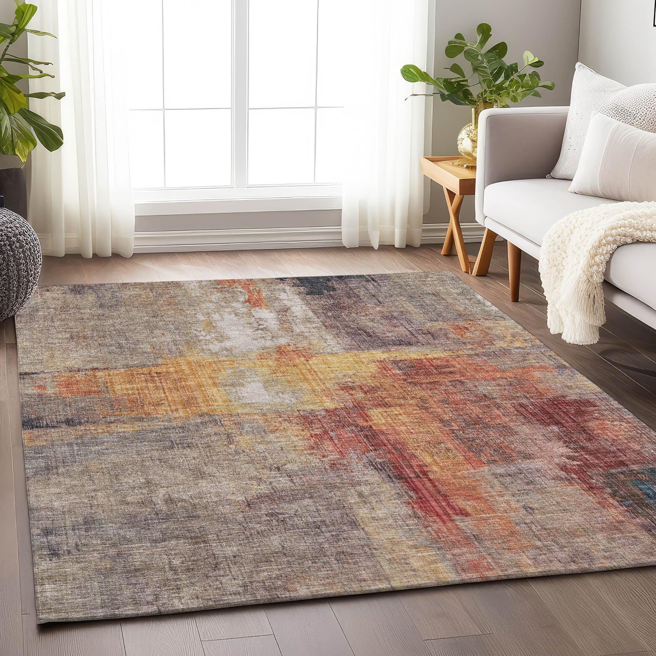 Addison Rugs Jaelor Brown Washable Indoor-Outdoor Rug