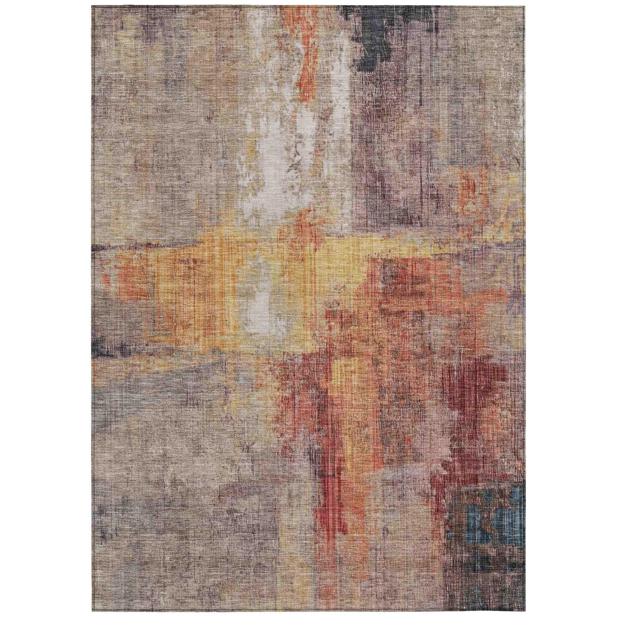 Addison Rugs Jaelor Brown Washable Indoor-Outdoor Rug