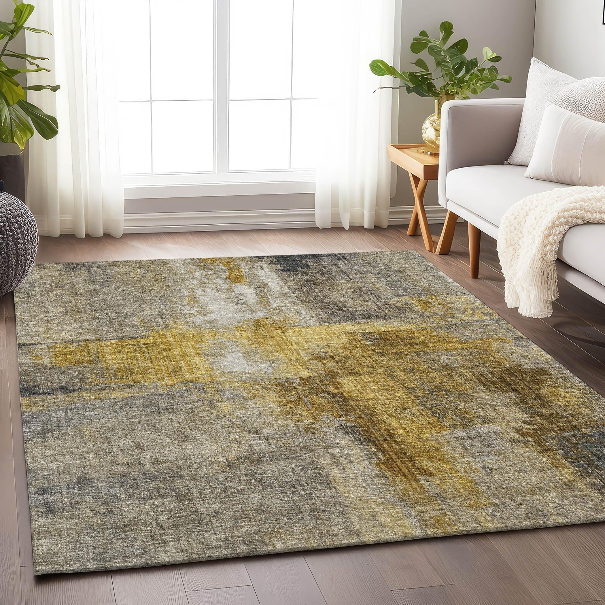 Addison Rugs Jaelor Gray Washable Indoor-Outdoor Rug