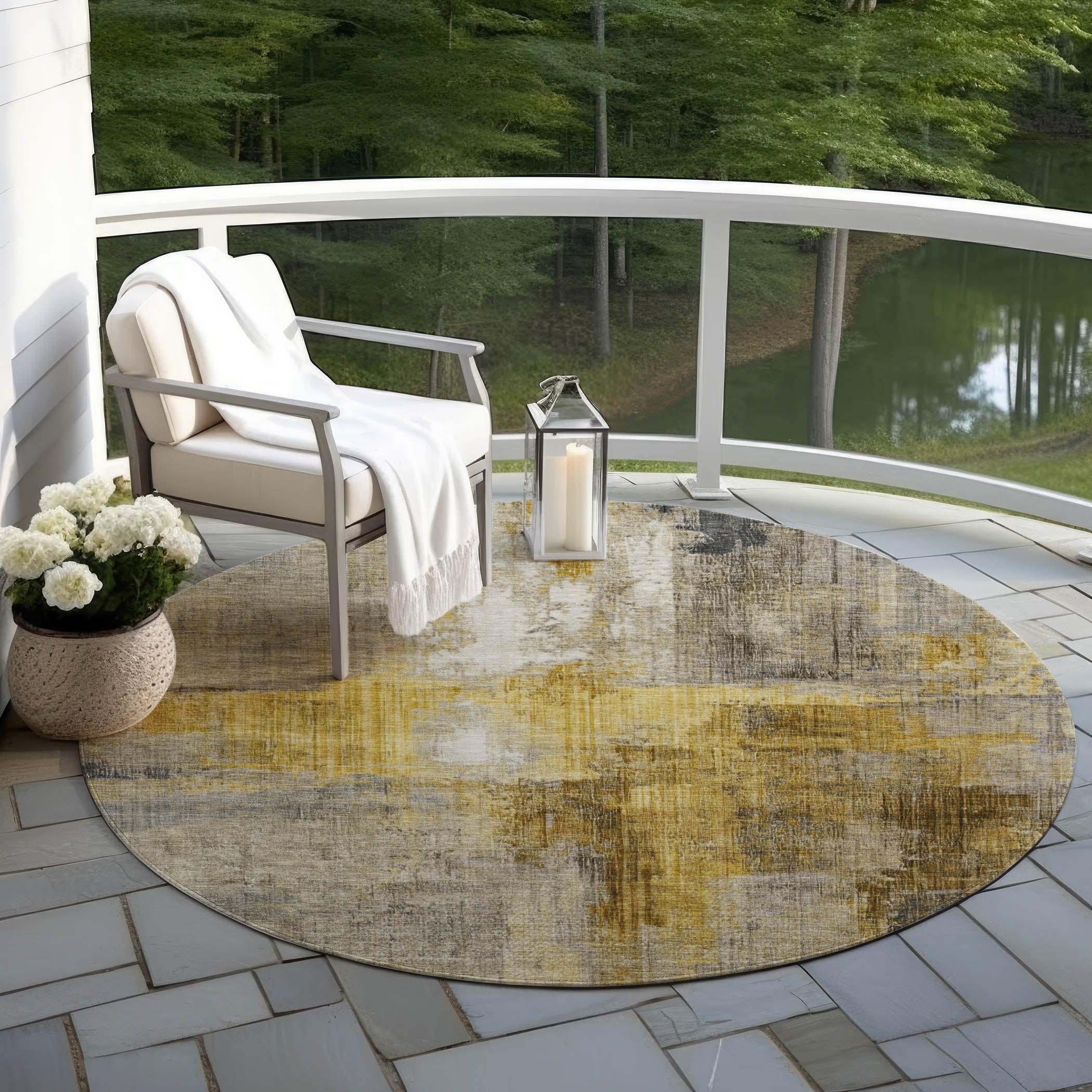 Addison Rugs Jaelor Gray Washable Indoor-Outdoor Rug
