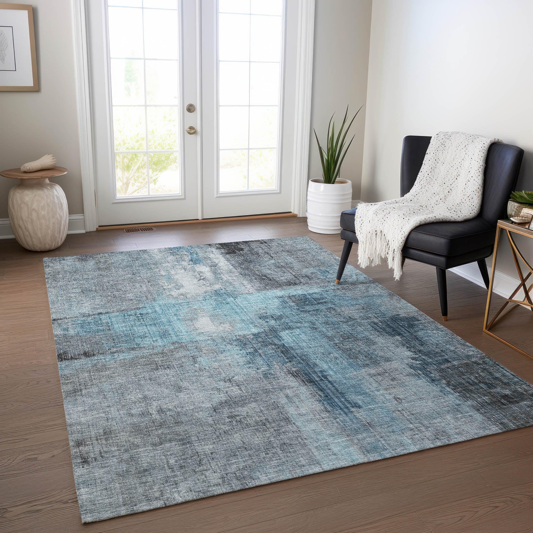 Addison Rugs Jaelor Sky Washable Indoor-Outdoor Rug