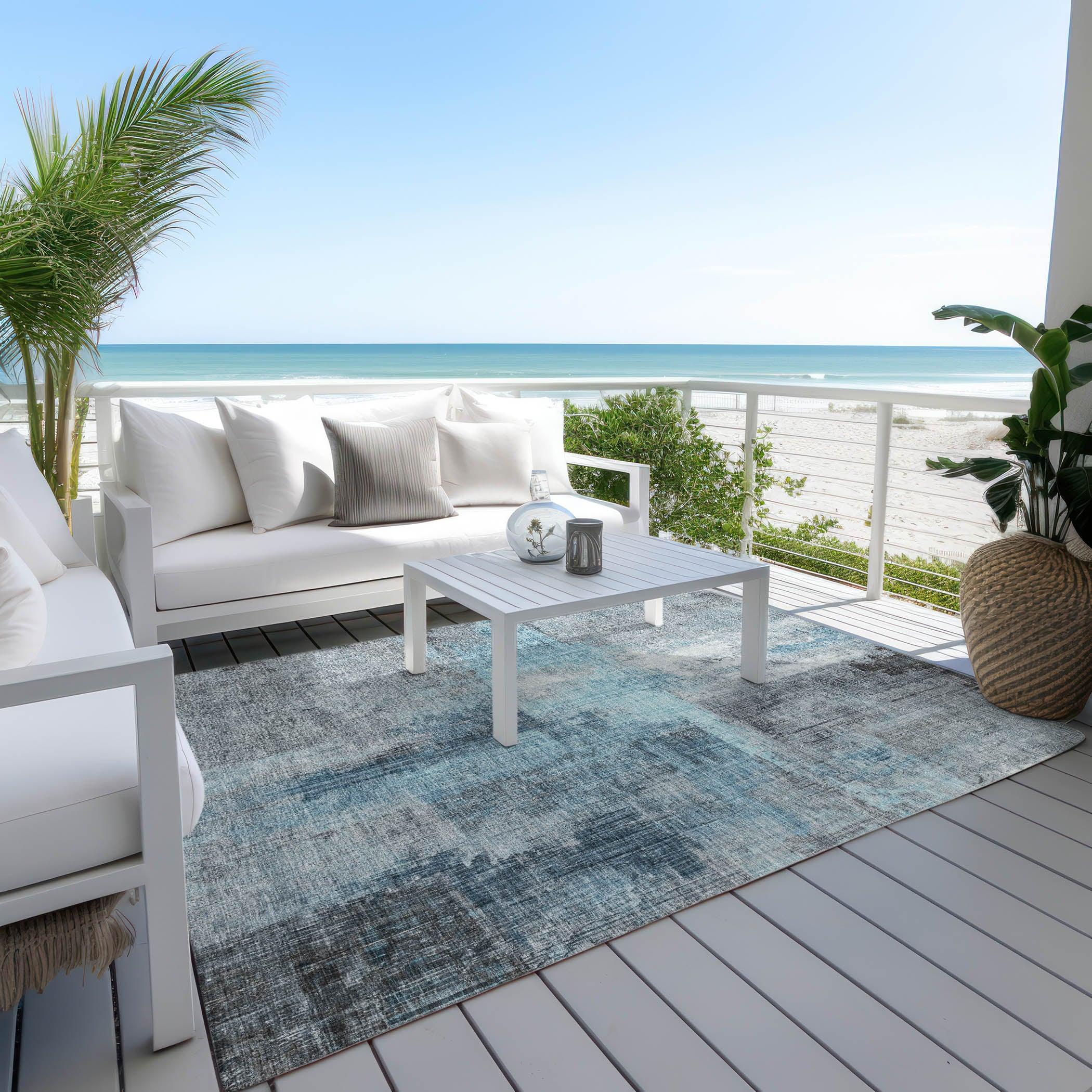 Addison Rugs Jaelor Sky Washable Indoor-Outdoor Rug