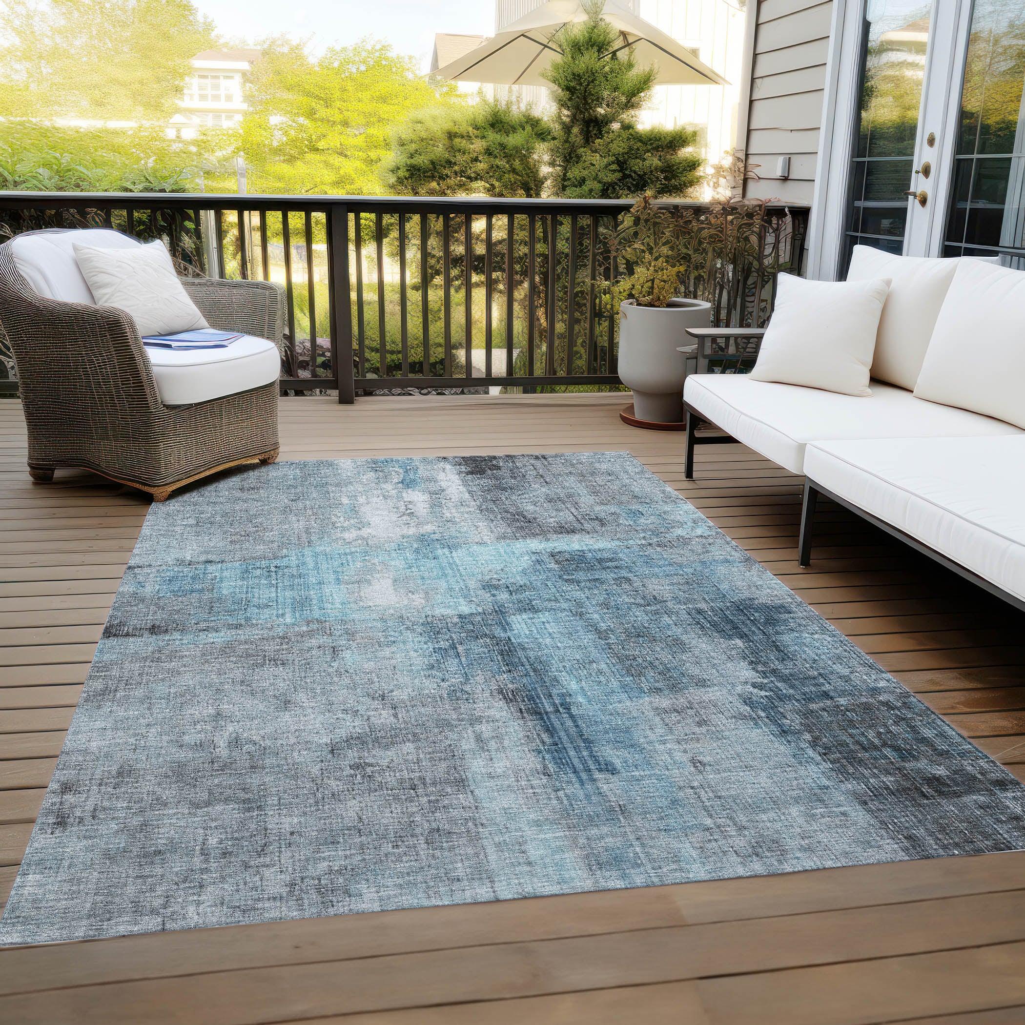 Addison Rugs Jaelor Sky Washable Indoor-Outdoor Rug