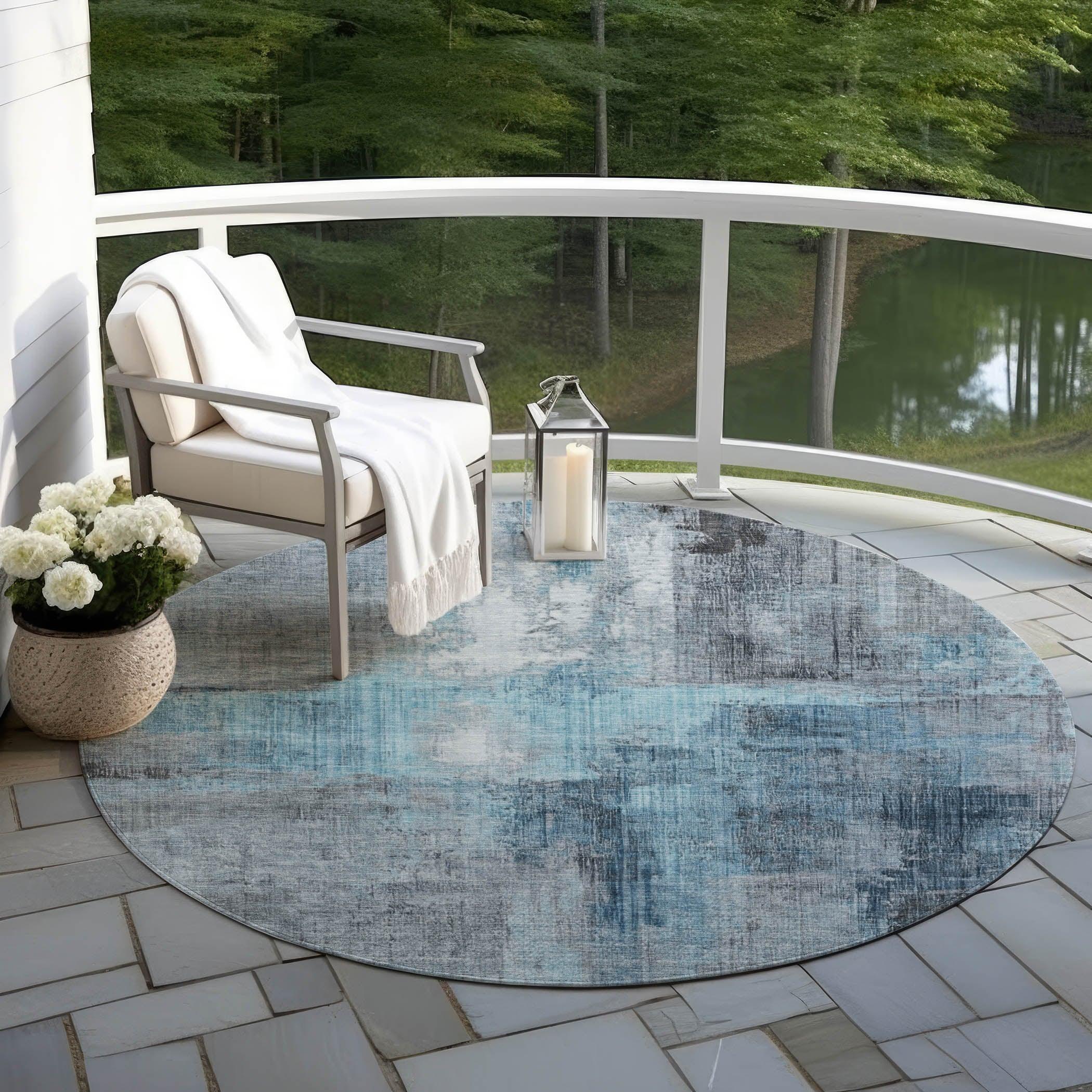 Addison Rugs Jaelor Sky Washable Indoor-Outdoor Rug