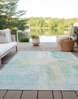 Addison Rugs Jaelor Teal Washable Indoor-Outdoor Rug