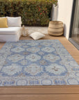 Addison Rugs Jaelora Blue Washable Indoor-Outdoor Rug