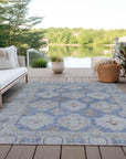 Addison Rugs Jaelora Blue Washable Indoor-Outdoor Rug