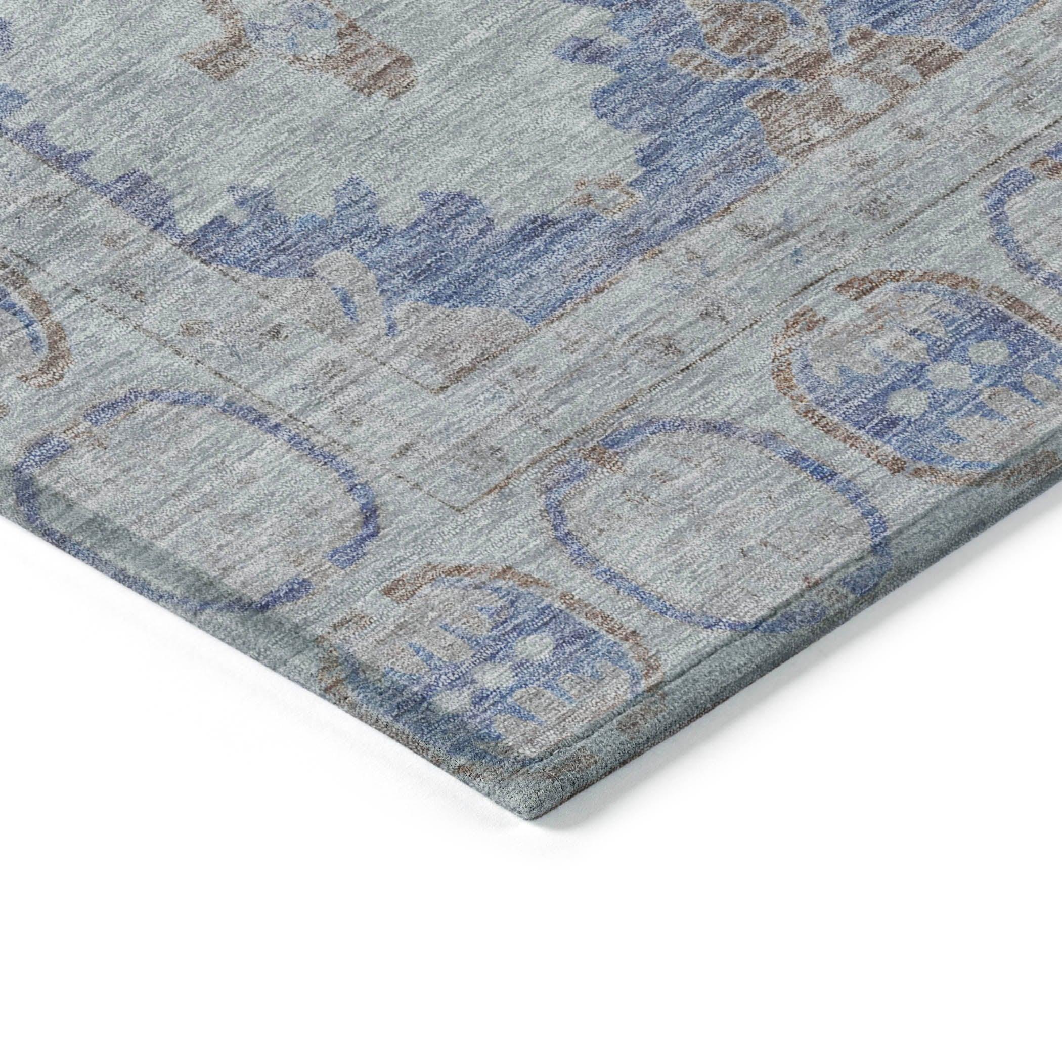 Addison Rugs Jaelora Blue Washable Indoor-Outdoor Rug