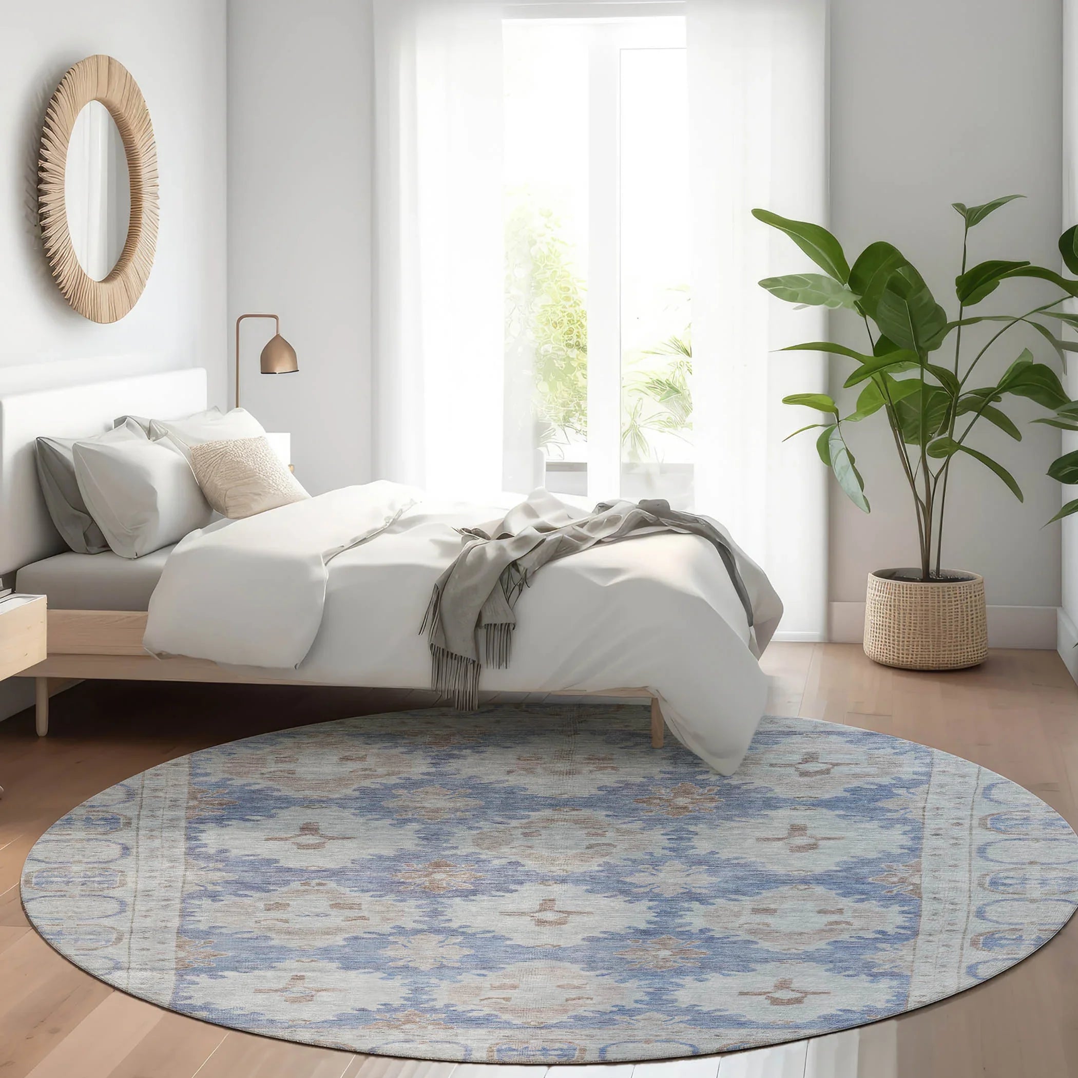 Addison Rugs Jaelora Blue Washable Indoor-Outdoor Rug