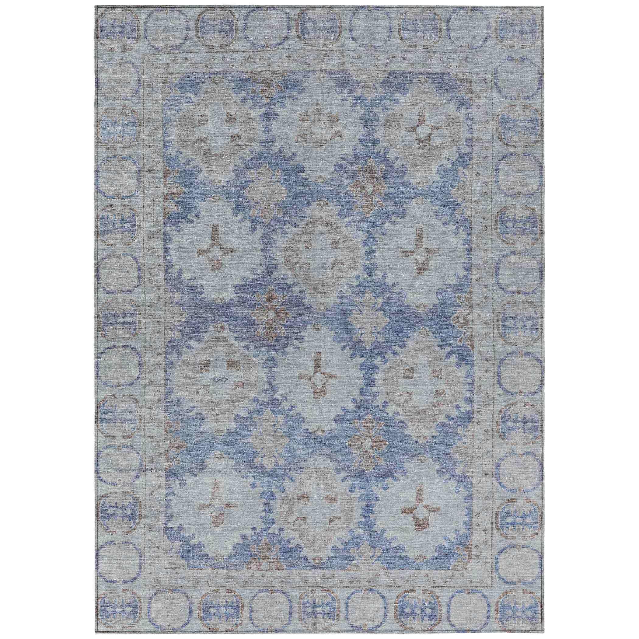Addison Rugs Jaelora Blue Washable Indoor-Outdoor Rug