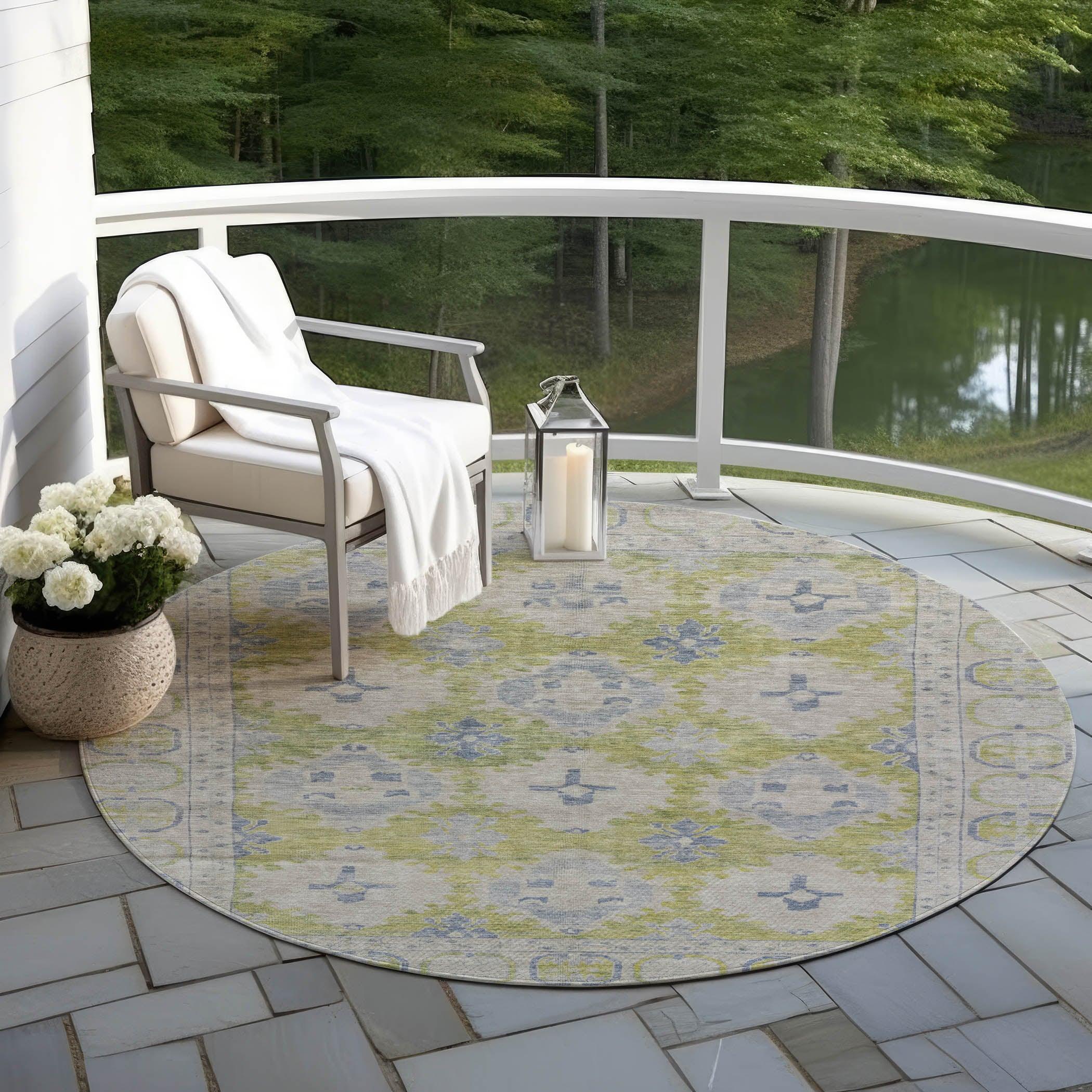 Addison Rugs Jaelora Green Washable Indoor-Outdoor Rug