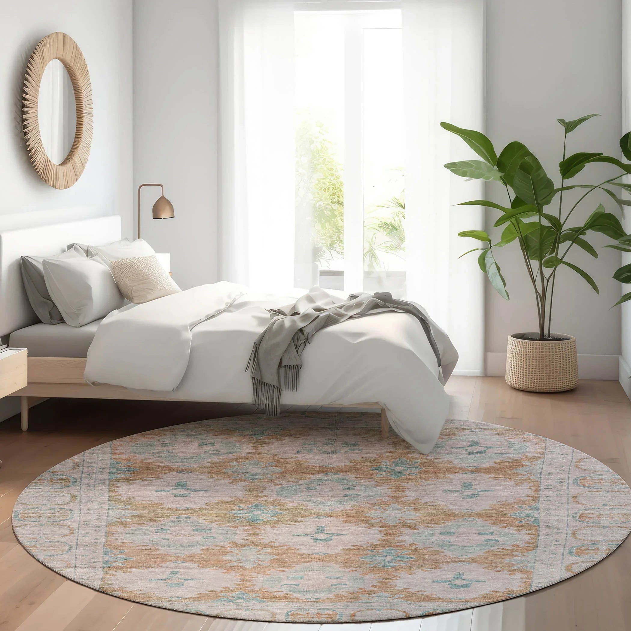 Addison Rugs Jaelora Orange Washable Indoor-Outdoor Rug