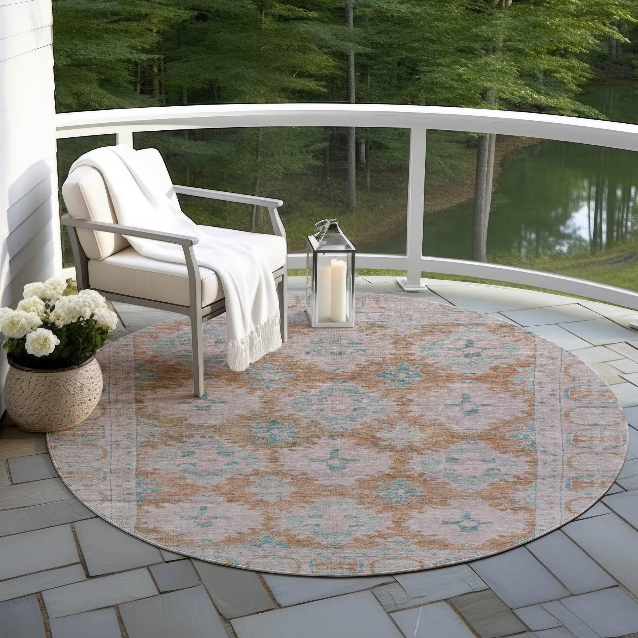 Addison Rugs Jaelora Orange Washable Indoor-Outdoor Rug