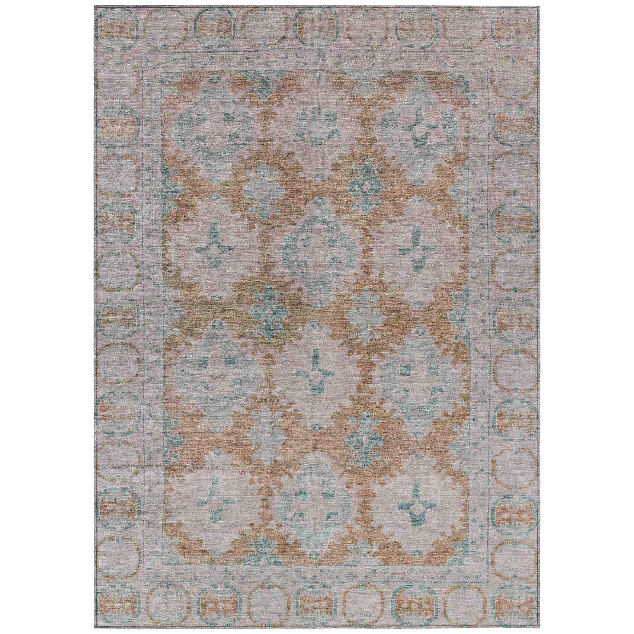 Addison Rugs Jaelora Orange Washable Indoor-Outdoor Rug