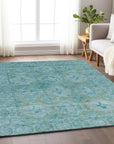 Addison Rugs Jaelora Teal Washable Indoor-Outdoor Rug