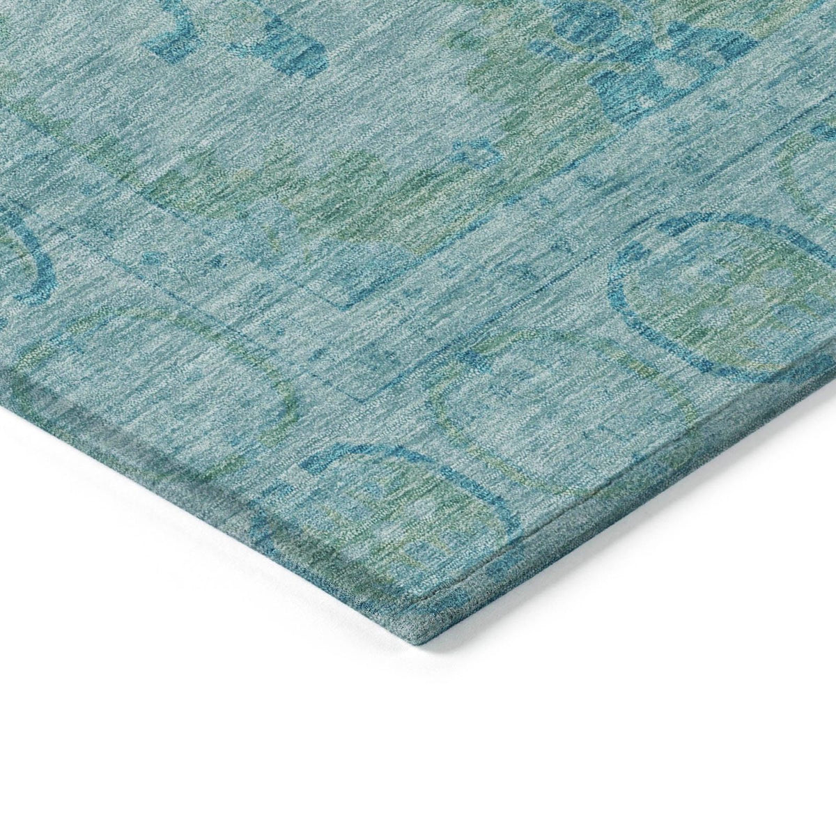 Addison Rugs Jaelora Teal Washable Indoor-Outdoor Rug
