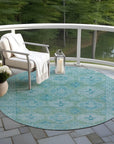 Addison Rugs Jaelora Teal Washable Indoor-Outdoor Rug