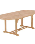 HiTeak January Extendable Oval Teak Outdoor Dining Table