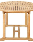 HiTeak January Extendable Oval Teak Outdoor Dining Table