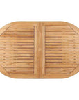 HiTeak January Extendable Oval Teak Outdoor Dining Table