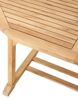 HiTeak January Extendable Oval Teak Outdoor Dining Table