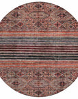 LOOMLAN Rugs Julissara Orange Washable Indoor-Outdoor Rug