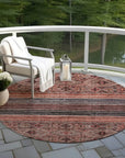 LOOMLAN Rugs Julissara Orange Washable Indoor-Outdoor Rug