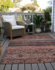 LOOMLAN Rugs Julissara Orange Washable Indoor-Outdoor Rug