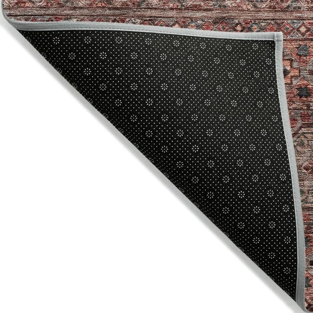 LOOMLAN Rugs Julissara Orange Washable Indoor-Outdoor Rug