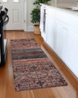 LOOMLAN Rugs Julissara Orange Washable Indoor-Outdoor Rug