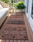 LOOMLAN Rugs Julissara Orange Washable Indoor-Outdoor Rug