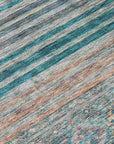 LOOMLAN Rugs Julissara Teal Washable Indoor-Outdoor Rug