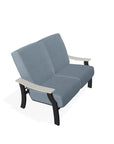 St. Catherine Cushion 2-Seat Loveseat With Rustic Polymer Arm