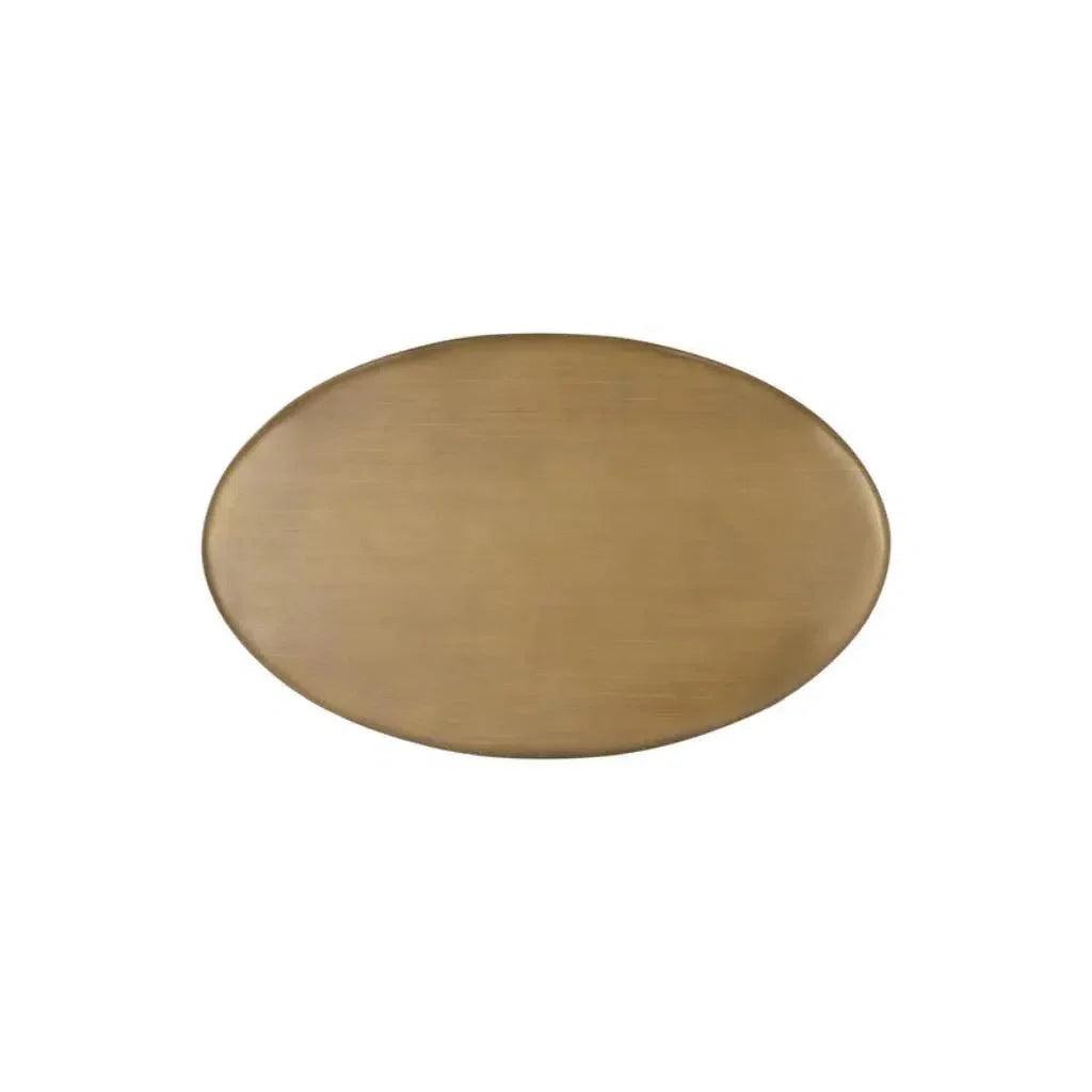 SUNPAN Kadin Concrete Based Steel Oval Side Table