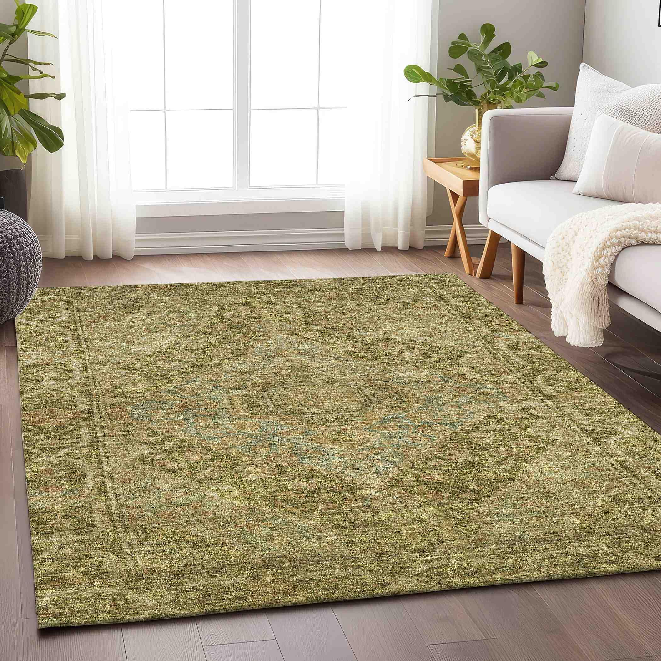 Addison Rugs Kaelanor Aloe Washable Indoor-Outdoor Rug