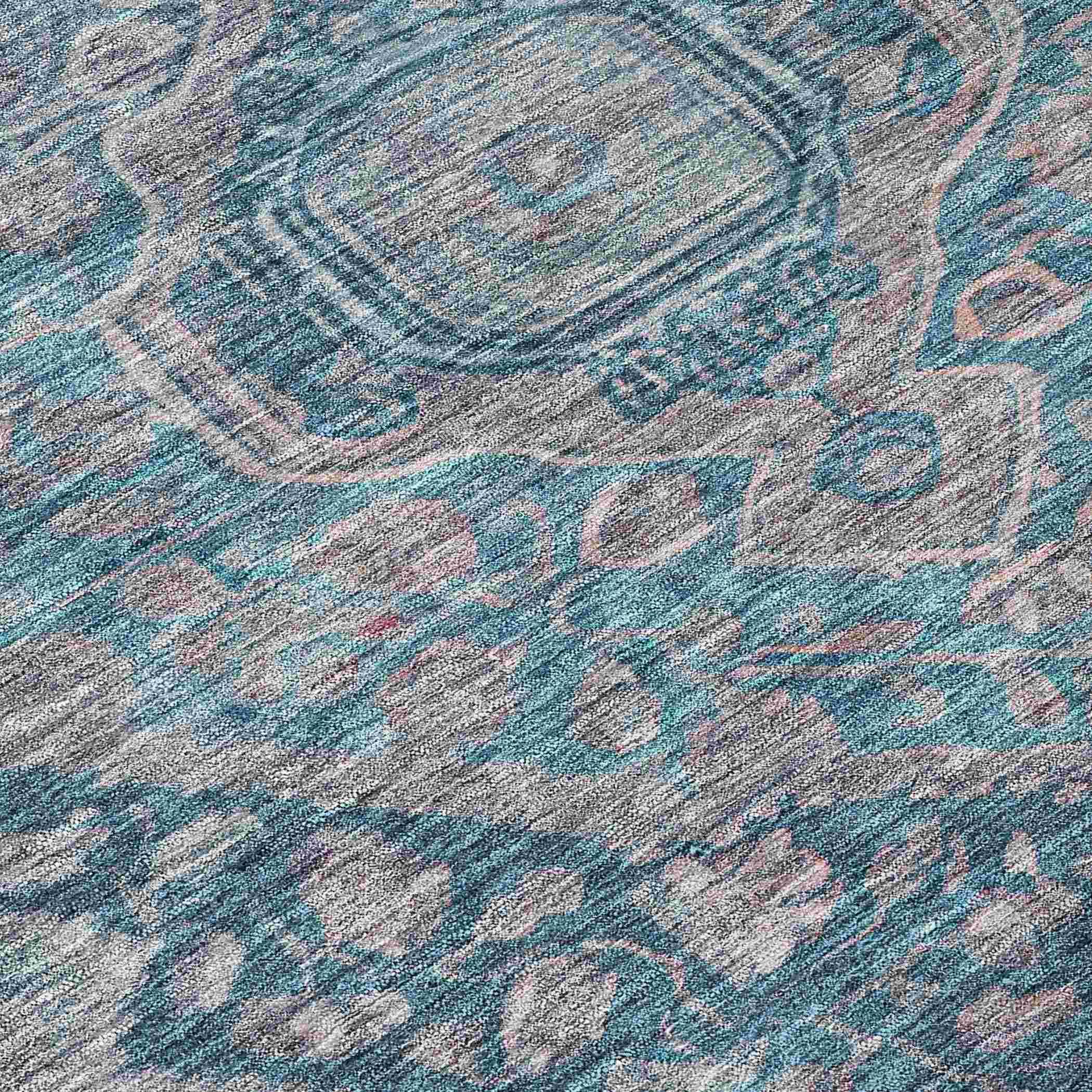 Addison Rugs Kaelanor Blue Washable Indoor-Outdoor Rug