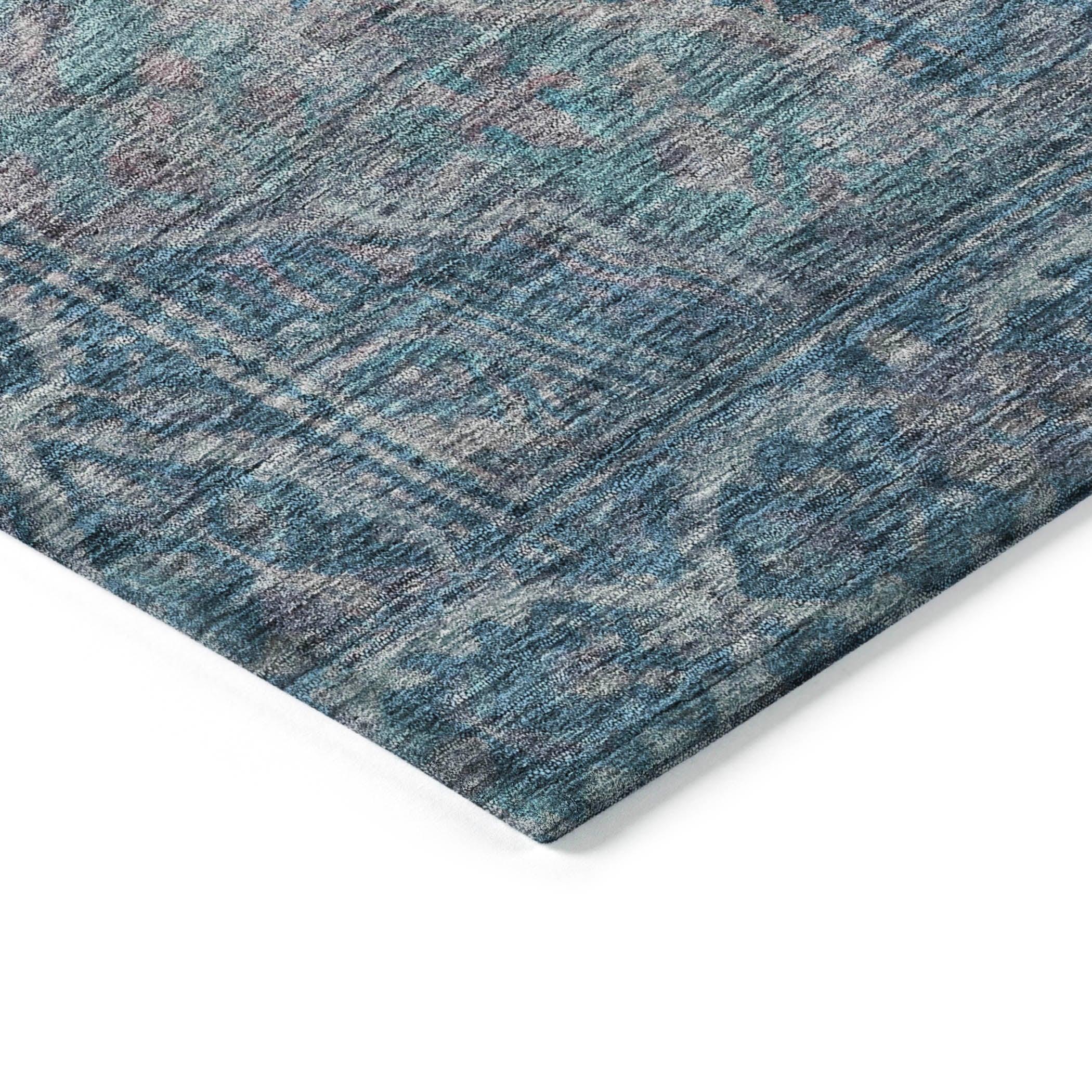 Addison Rugs Kaelanor Blue Washable Indoor-Outdoor Rug