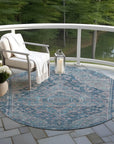 Addison Rugs Kaelanor Blue Washable Indoor-Outdoor Rug